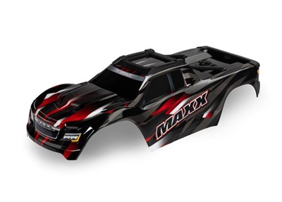 Traxxas Body, Maxx V2, red (painted, decals applied) TRA8918R