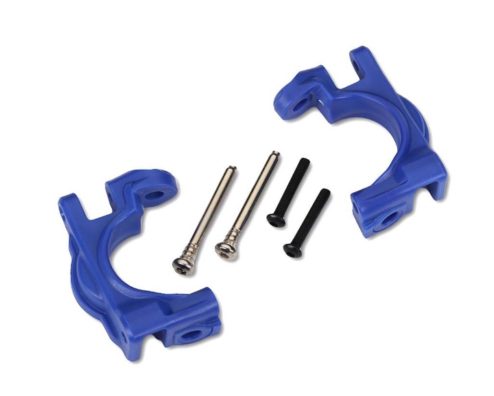 Traxxas Caster blocks (c-hubs), extreme heavy duty, blue - TRA9032X