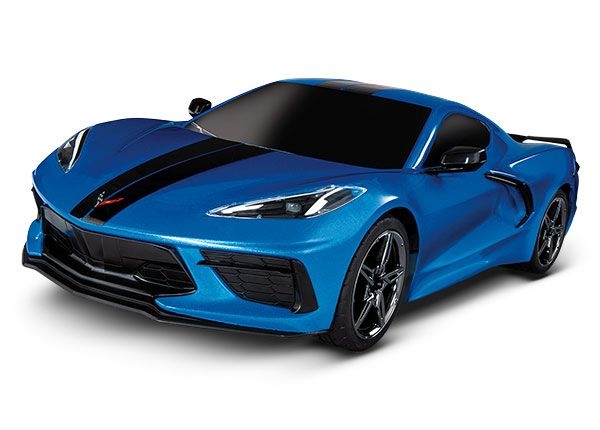 Traxxas 4-TEC 3.0 Chevrolet Corvette Stingray: 1/10 AWD Supercar - Blue - TRA930544