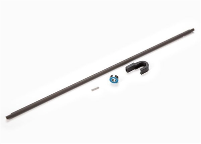 Traxxas Driveshaft, center, steel (266mm)/ pin/ support, center - TRA9355