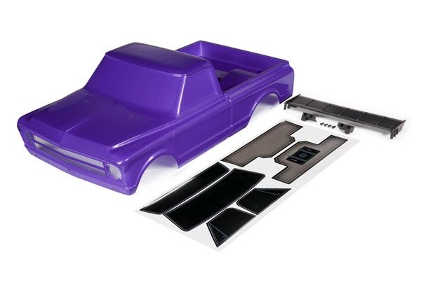 Traxxas Body, Chevrolet C10 (purple) (includes wing & decals) TRA9411P