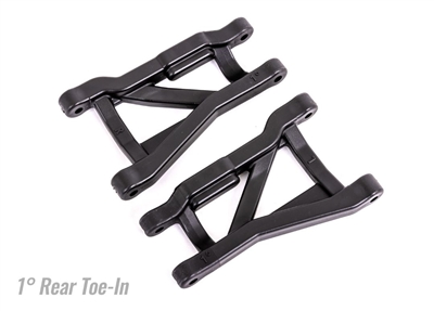 Suspension arms, black, rear (left & right), heavy duty, 1Â° toe angle (2) TRA9431