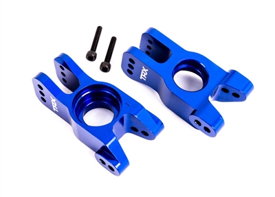 Traxxas Carriers, Stub Axle - Blue-Anodized Sledge - TRA9552X