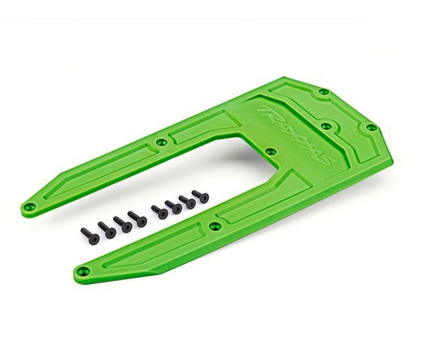 Traxxas 9623G Skidplate, Chassis, Green (Fits Sledge)