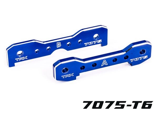 Traxxas Tie Bars, Front, 7075-T6 Aluminum (Blue-Anodized) Sledge - TRA9629