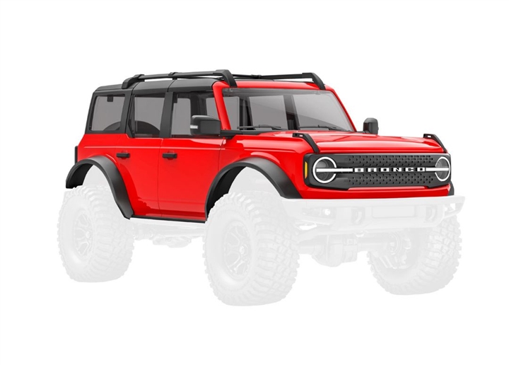 Traxxas Body, Ford Bronco (2021), Complete, Red, TRA9711-RED