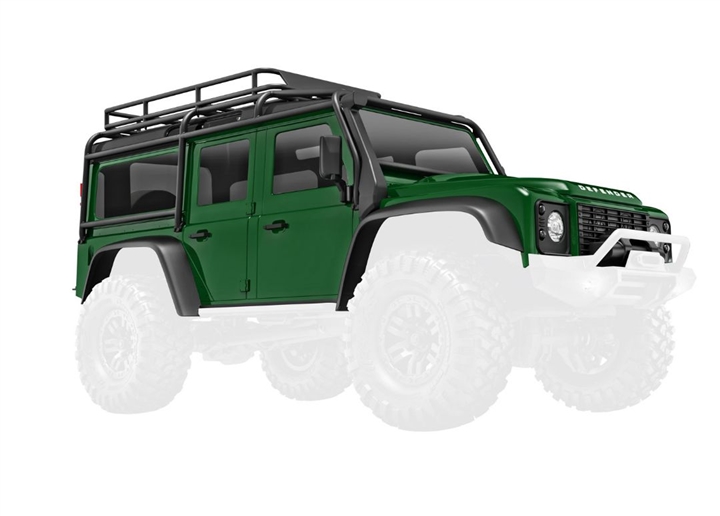 Traxxas Body, Land Rover Defender, Complete, Green, TRA9712-GRN