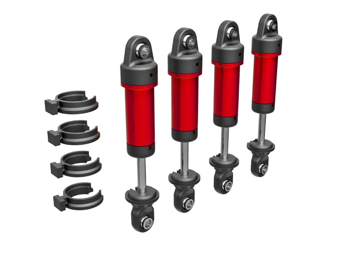 Traxxas Shocks, GTM, Aluminum (Red-Anodized) TRA9764-RED