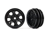 Traxxas Wheels, 1.0" (Black) (2) TRA9770