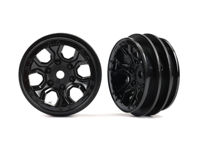 Traxxas Wheels, 1.0" (Black) (2) TRA9770