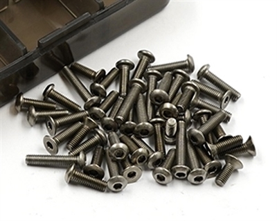 Yeah Racing Titanium Screw Set for Tamiya TT01E, TS-TT01E