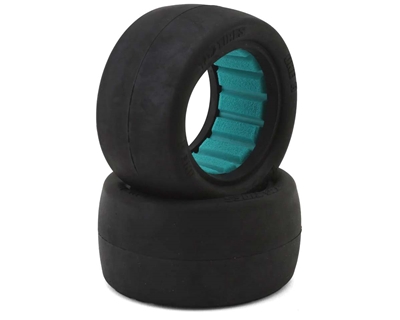 TZO Tires One 2.2" Rear 1/10 Slick Buggy Tire (2) (Gray) w/Foam Inserts - TZOONERTI