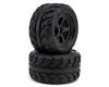 UpGrade RC Low-Pro BELTED Street Radials 2.8" Pre-Mounted On-Road Tires w/5-Star Wheels (2) (17mm/14mm/12mm Hex) UPG-10005