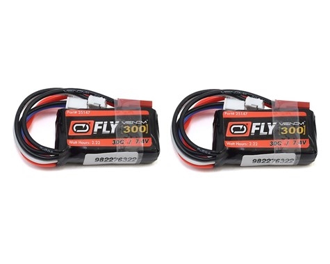 LiPo 2S 7.4V 300mAh 30C JST/E-Flite PH Plug (2) VNR25147X2