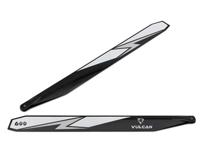 Vulcan Rotors 600mm Carbon Fiber Main Blade Set (Silver) VUL-600S