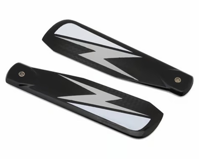 Vulcan Rotors 95mm Carbon Fiber Tail Blade Set (Silver) VUL-95-S