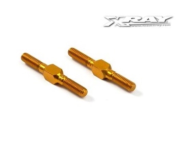 ALU ADJ. TURNBUCKLE L / R 26 MM - ORANGE - SWISS 7075 T6 (2) 303212-O