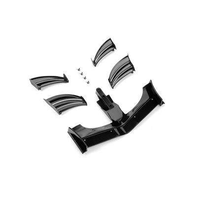 XRAY X1 2018 ETS Composite Adjustable Front Wing (Black) XRA371203-K