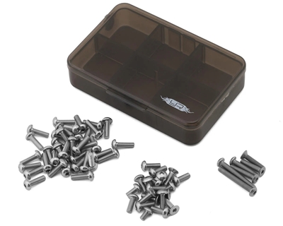 Yeah Racing Tamiya TT-02 SRX Assorted Titanium Screw Set w/Container - YEA-TSAS-0047