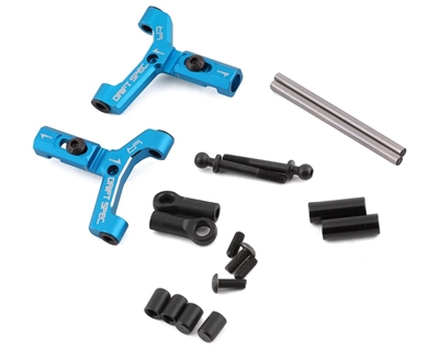 Yeah Racing Tamiya TT-02 RWD Aluminum Adjustable Lower Front Suspension Arms (Blue) (2) YEA-TATT-009BU