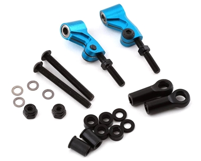 Tamiya TT-02 RWD Aluminum Front/Rear Upper Suspension Arm (Blue) (2) YEA-TATT-011BU