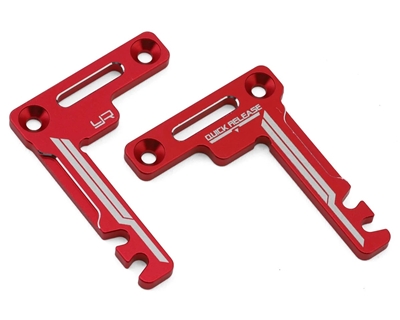 Yeah Racing Tamiya TT-02 Aluminum Shorty Battery Holder Set (Red) YEA-TATT-075RD