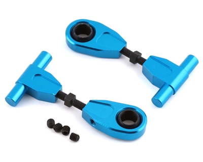 Yeah Racing Tamiya TT-02 Aluminum Upper Front Suspension Arm (Blue) (2) YEA-TT02-003BU