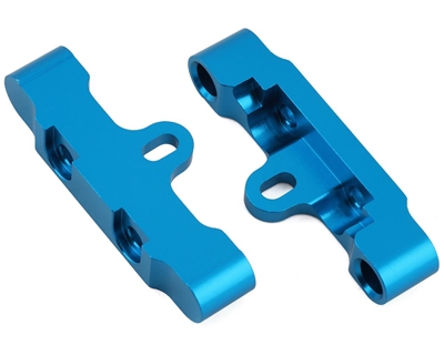 Yeah Racing Tamiya TT-02 Aluminum Front & Rear Lower Suspension Arm Mounts (Blue) (2) YEA-TT02-011BU