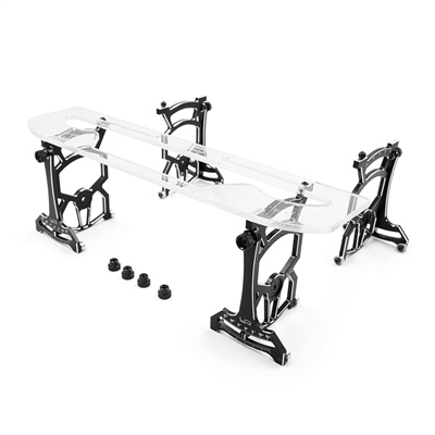 Yeah Racing 1/10 Aluminum Universal On Road Setup Station (Black) (V2) YEA-YT-0140BK