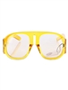 SUNGLASS CLEAR RIM OVERSIZED