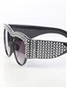 Crystal Accent Iconic Designed Sunglasses