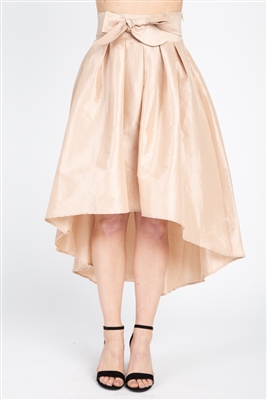 Taffeta High-low Skirt