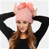 DOUBLE POM POM LINING BEANIE