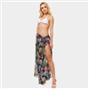 TROPICAL LEAF BEACH WRAP SKIRT