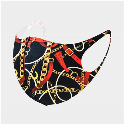 Fashion Chain Print Mask