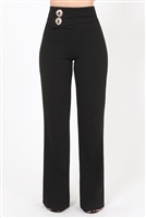 Over sized Button Front Detail Pants