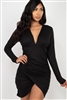 Rushed Wrap Bodycon Dress