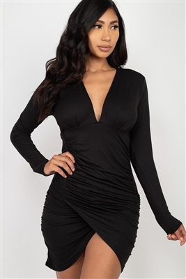 Rushed Wrap Bodycon Dress