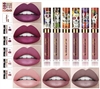 Ownest 6 Color Lipstick Set,Skull Face Matte Velvet Lip Gloss,Long Lasting Waterproof Lipstick Set-6pcs