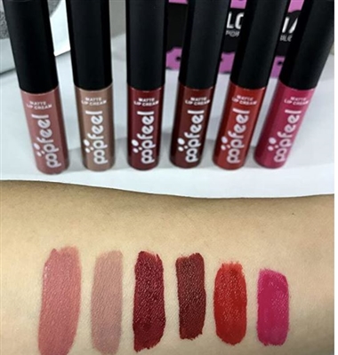Matte Lipstick Set, Waterproof Long Lasting Liquid Lipsticks Non-Stick Cup Lipstick Set (6 colors)