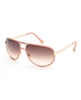 VINCE CAMUTO VC567 Pink & Gold-Tone Aviator Sunglasses