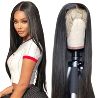 2X6 Lace Closure Wig Straght Brazilian Human Hair Lace Wigs 180% Density