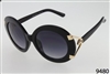 WOMAN'S TORTOISE SUNGLASSES WITH DETAILED GOLD PANTHER/BLACK