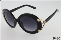 WOMAN'S TORTOISE SUNGLASSES WITH DETAILED GOLD PANTHER/BLACK