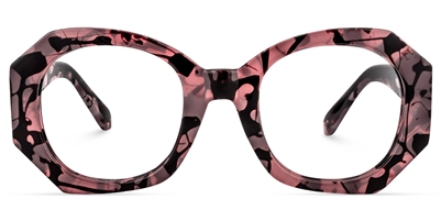 Isadora - Geometric Pink/Floral Eyeglasses