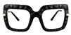 Phebe - Square Crystal Eyeglasses