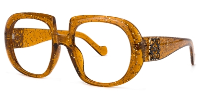 Rosanne Geometric Medium Yellow Eyeglasses