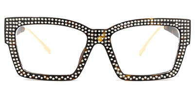 Waylon - Rectangle Tortoise Eyeglasses