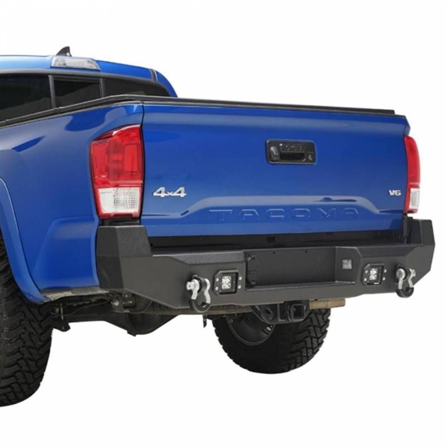 Tacoma Rear Bumper HD with LED Cube Lights 16-20 Toyota Tacoma Scorpion Extreme