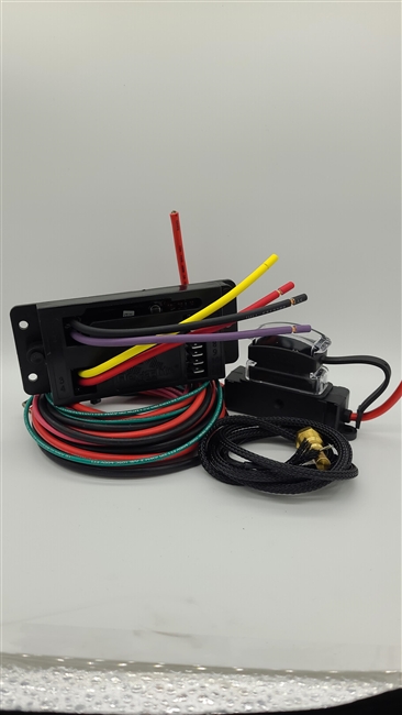 Single Electric-Fan Wiring Harness with Sender Adjustable: 180-210